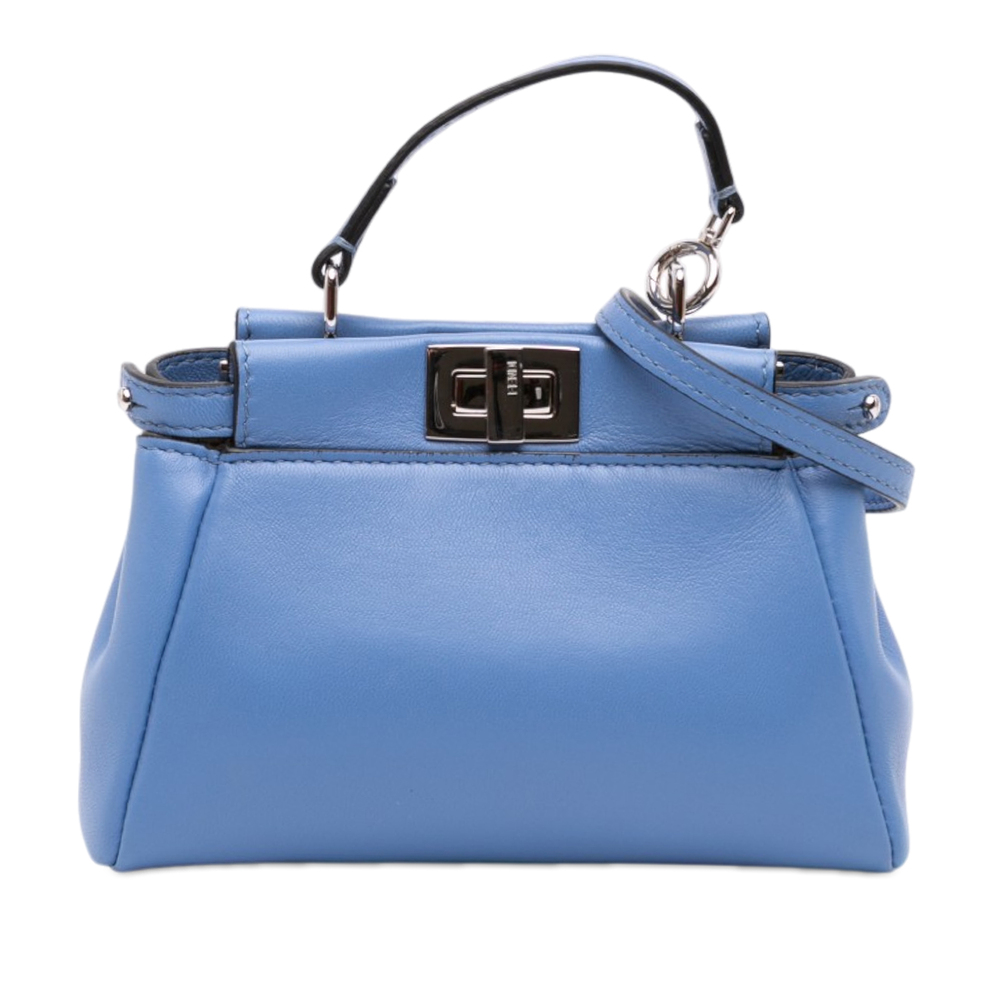 Pre-Loved Fendi Micro Nappa Peekaboo Iconic Satchel